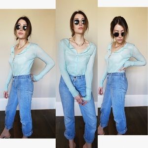 J. Crew Vintage Baby Blue Cardigan With Buttons XS